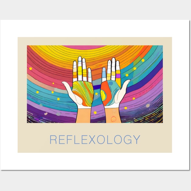 Hand Reflexology Art Wall Art by CreativePhil